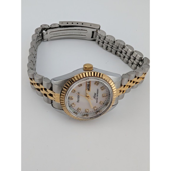 Armitron Now Watch Women 24mm Case MOP Dial 7.25" Band 75/2475 - New Battery - Picture 3 of 7